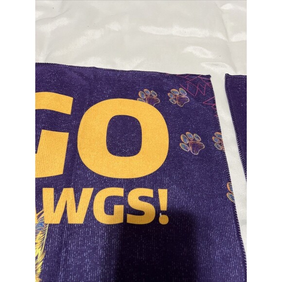 2 NCAA Georgia Bulldogs "Go Dawgs" Sports/Golf Bag Fan Rally Towel 14.75x 17.75" - Picture 6 of 16